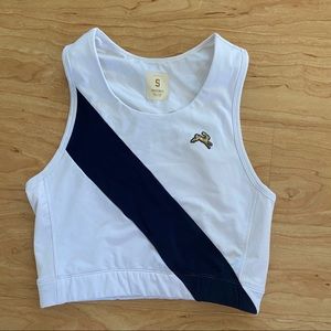 Tracksmith cropped running top
